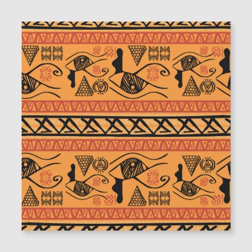 Egyptian Striped Tribal Vintage Motif