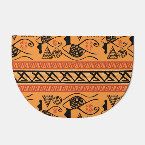 Egyptian Striped Tribal Vintage Motif Doormat