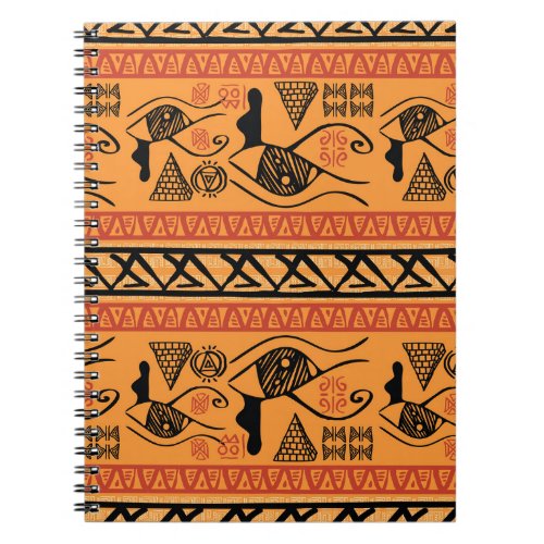 Egyptian Striped Tribal Vintage Motif Notebook