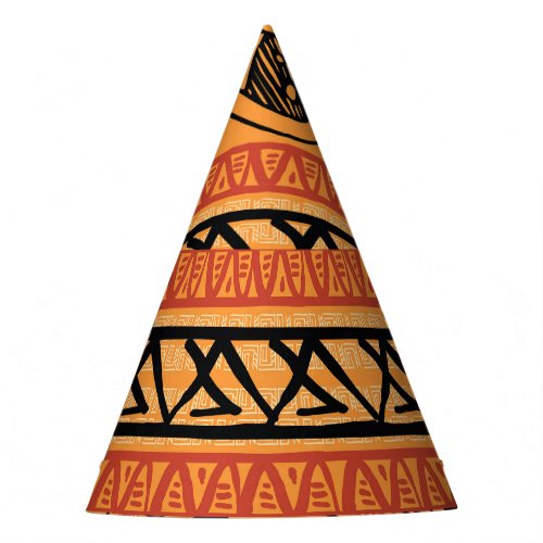 Egyptian Striped Tribal Vintage Motif Party Hat