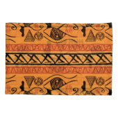 Egyptian Striped, Tribal Vintage Motif. Pillow Case (Back)