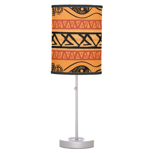 Egyptian Striped Tribal Vintage Motif Table Lamp