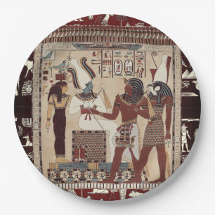 Egyptian Style, Ancient Egyptian Vintage Culture, Paper Plates