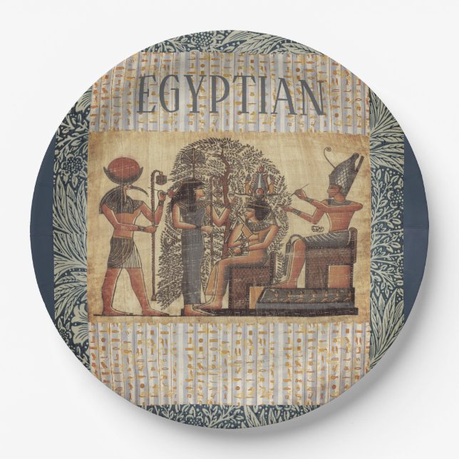 Egyptian Style  Paper Plates (Front)