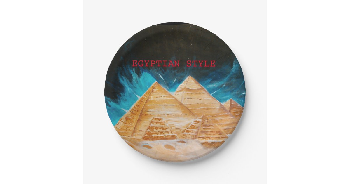Egyptian Style Paper Plates Zazzle