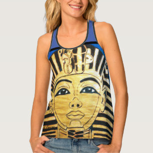 "Egyptian Style" Print Racerback Tank Top