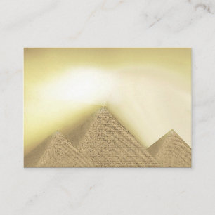 Egyptian Style Pyramid Sunlight Business Cards