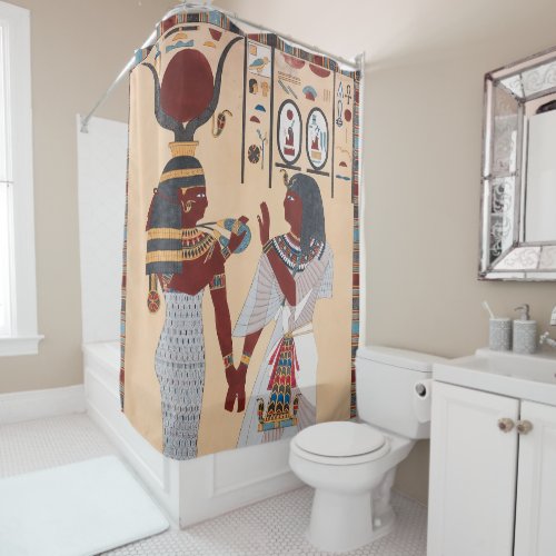 Egyptian Style Shower Curtain