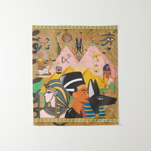 Egyptian style tapestry