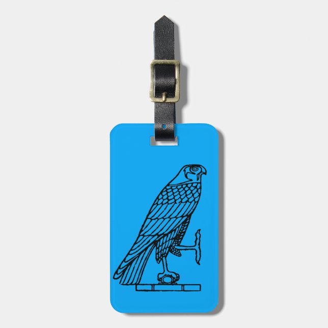 Egyptian Symbol: Falcon Luggage Tag (Front Vertical)
