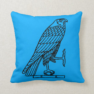 Egyptian Symbol: Falcon Throw Pillow