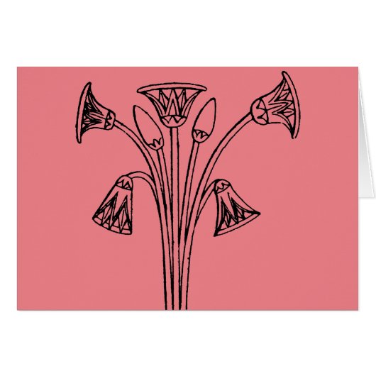 Egyptian Symbol: Lotus Cards (Front Horizontal)