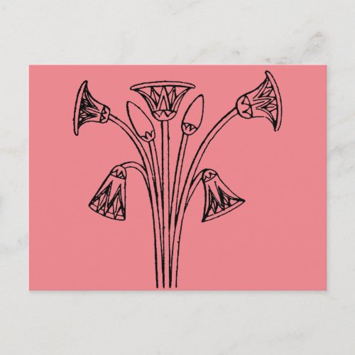 Egyptian Symbol Lotus Postcard