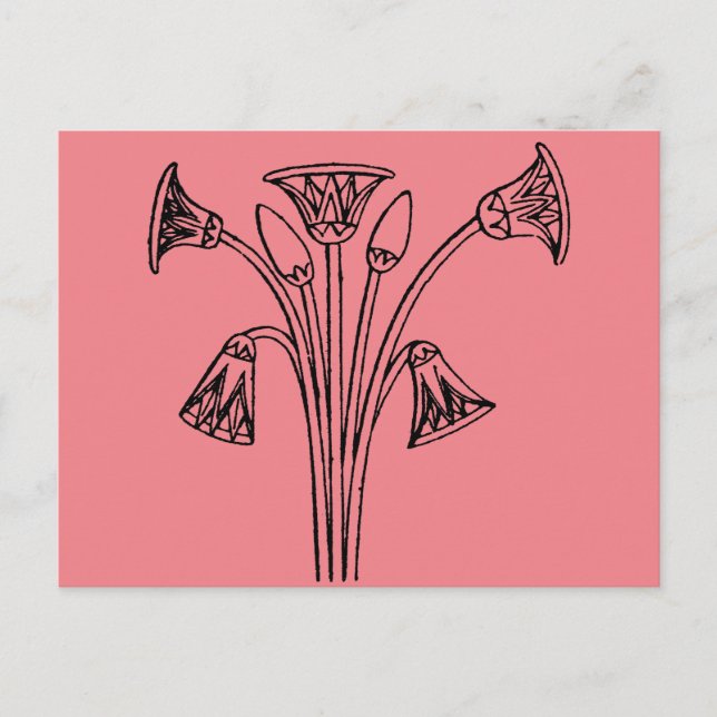 Egyptian Symbol: Lotus Postcard (Front)