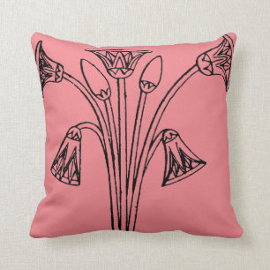 Egyptian Symbol: Lotus Throw Pillow