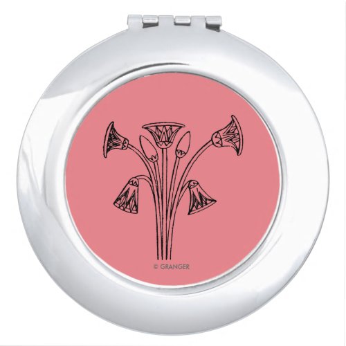 Egyptian Symbol Lotus Vanity Mirror