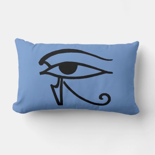 Egyptian Symbol Utchat Lumbar Pillow
