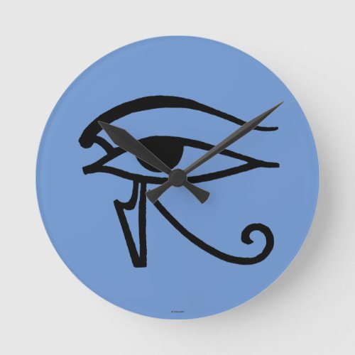 Egyptian Symbol Utchat Round Clock