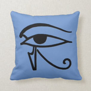 Egyptian Symbol: Utchat Throw Pillow