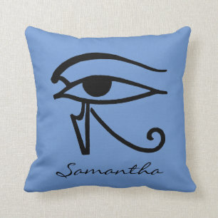 Egyptian Symbol: Utchat Throw Pillow