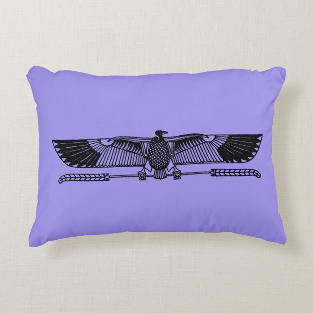Egyptian Symbol: Vulture Decorative Pillow (Front)