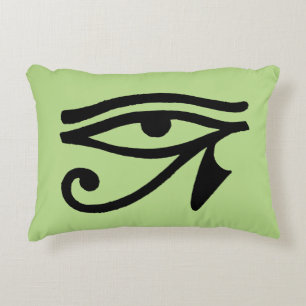 Egyptian Symbol: Wedjat Accent Pillow