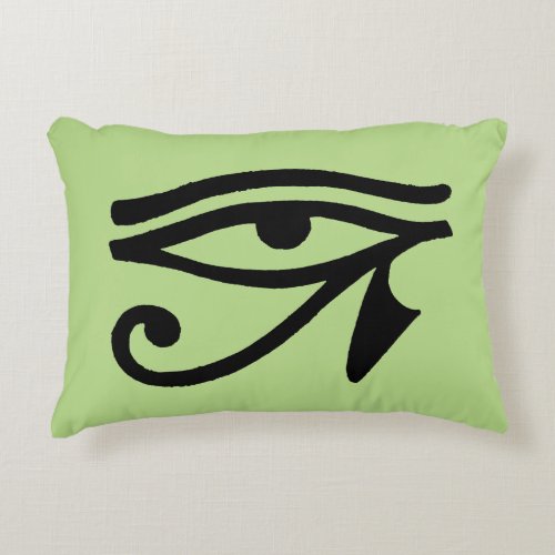 Egyptian Symbol Wedjat Accent Pillow