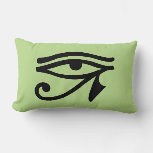 Egyptian Symbol Wedjat Lumbar Pillow