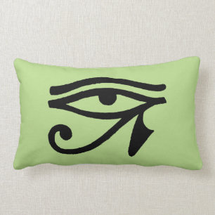 Egyptian Symbol: Wedjat Lumbar Pillow