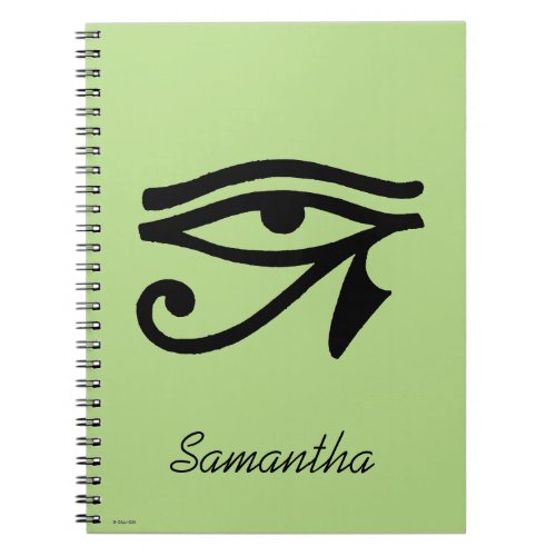 Egyptian Symbol Wedjat Notebook