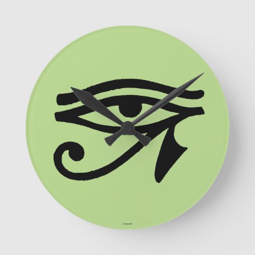Egyptian Symbol Wedjat Round Clock