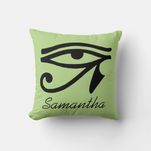 Egyptian Symbol Wedjat Throw Pillow