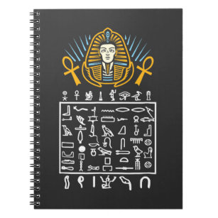 Egyptian Symbols Hieroglyphic Egypt Pharaoh Histor Notebook