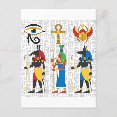 Egyptian Symbols Postcard
