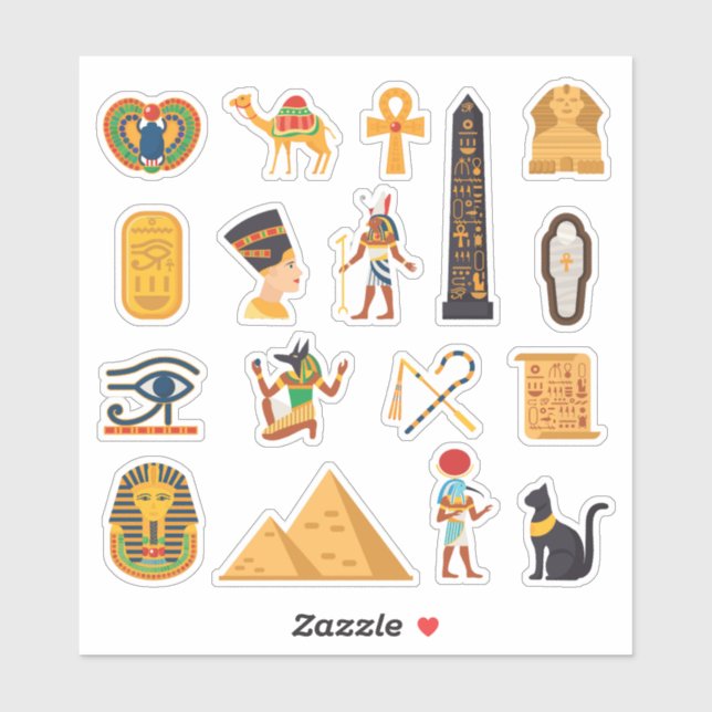 Egyptian Symbols Set Pack Sticker (Sheet)
