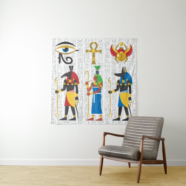 Egyptian Symbols Tapestry (In Situ)