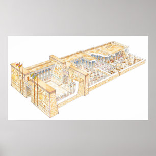 Egyptian Temple Poster