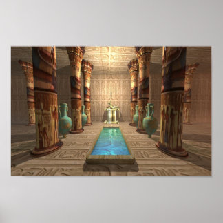 Egyptian Temple Poster