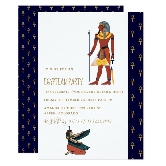 Egyptian Themed Party Invitation | Zazzle.com