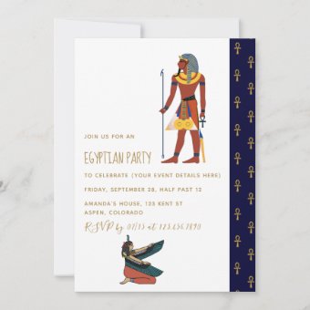 Egyptian Themed Party Invitation | Zazzle