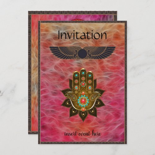 Egyptian Themed Party Invitation Flat Card
