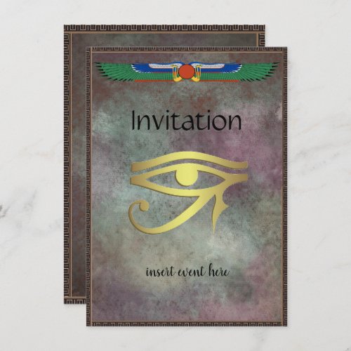 Egyptian Themed Party Invitation Flat Card