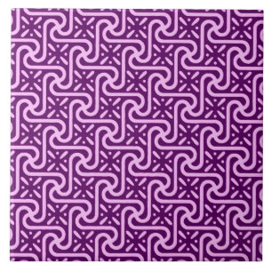 Egyptian tile pattern, amethyst and orchid