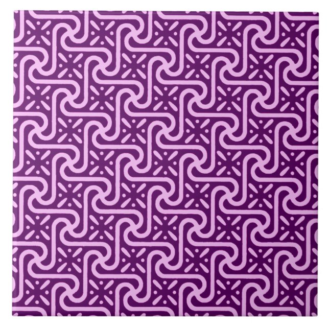 Egyptian tile pattern, amethyst and orchid (Front)