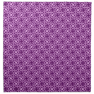 Egyptian tile pattern, amethyst and orchid napkin