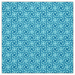 Egyptian tile pattern, turquoise and cobalt blue fabric