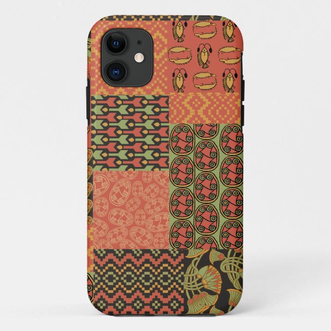 Egyptian Tribal Faux Patchwork iPhone 5/5s Case (Back)