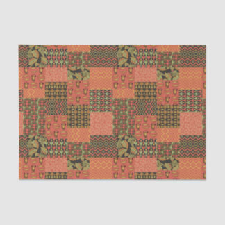 Egyptian Tribal Faux Patchwork Tissue Paper Sheet