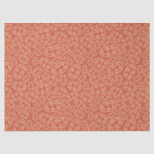 Egyptian Tribal Shields Cream Rusty Red Ethnic Tissue Paper