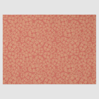 Egyptian Tribal Shields Cream Rusty Red Ethnic Tissue Paper